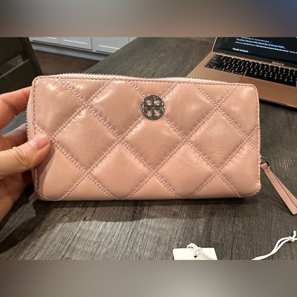 Tory Burch Willa Glazed Zip Continental Wallet - Picture 2 of 9